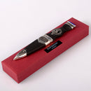 Davidson Clan Crest Sgian Dubh featuring an exquisite stone top, showcasing traditional Scottish craftsmanship.