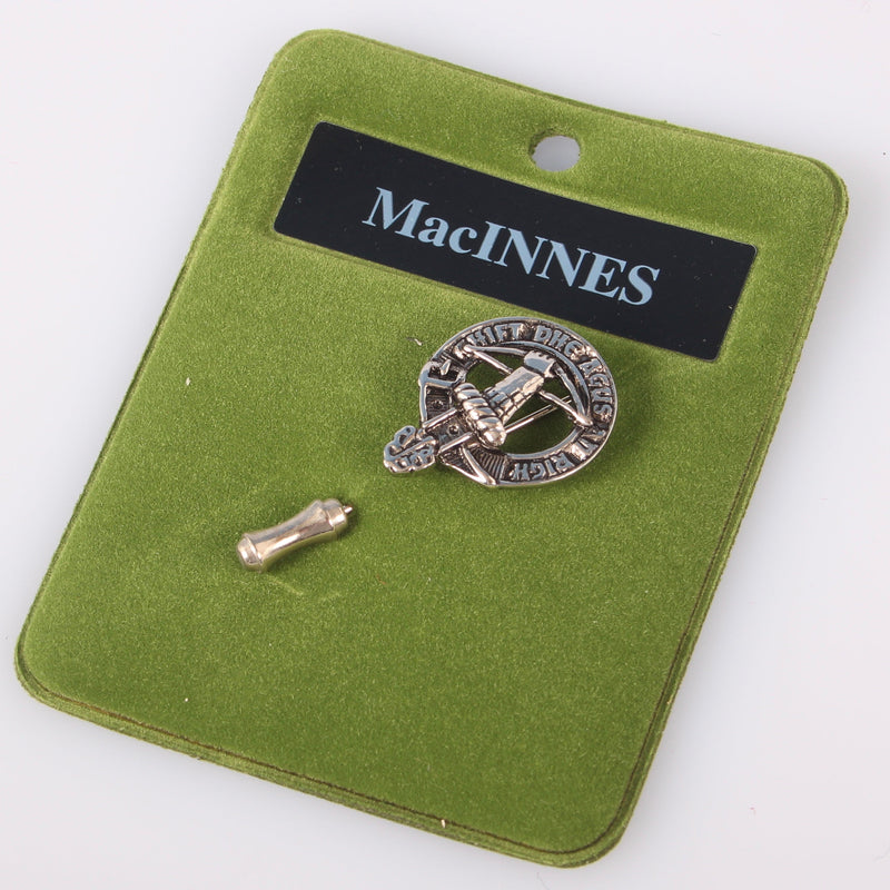 MacInnes Clan Crest Pewter Tie Pin