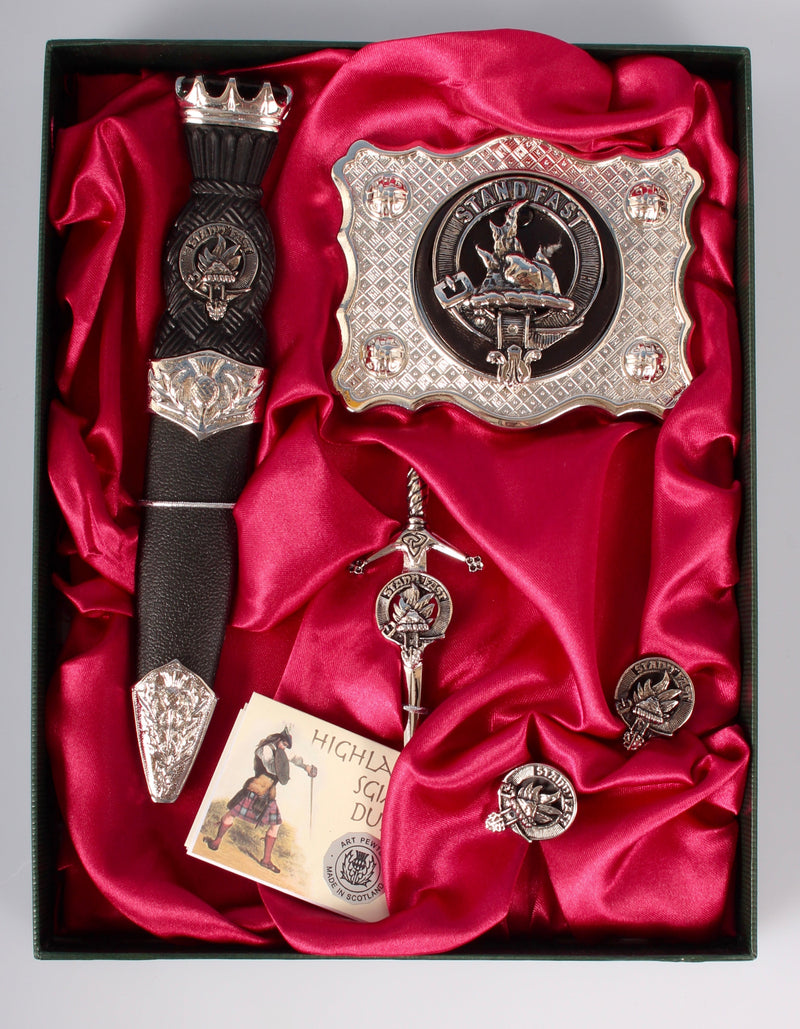 Grant Clan Crest Kilt Accessory Gift Set