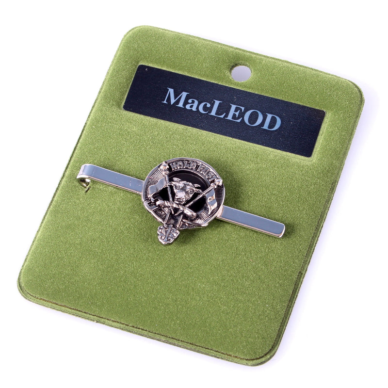 MacLeod Clan Crest Pewter Tie Slide