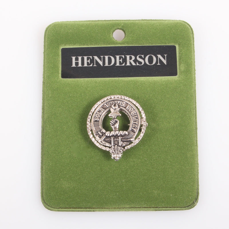 Henderson Clan Crest Small Pewter Pin Badge