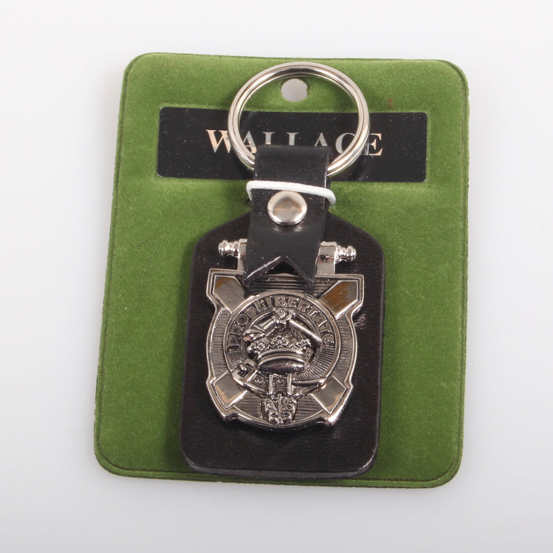 Wallace Clan Crest Pewter Key Fob