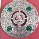 Dunbar Clan Crest Pewter Plaid Brooch