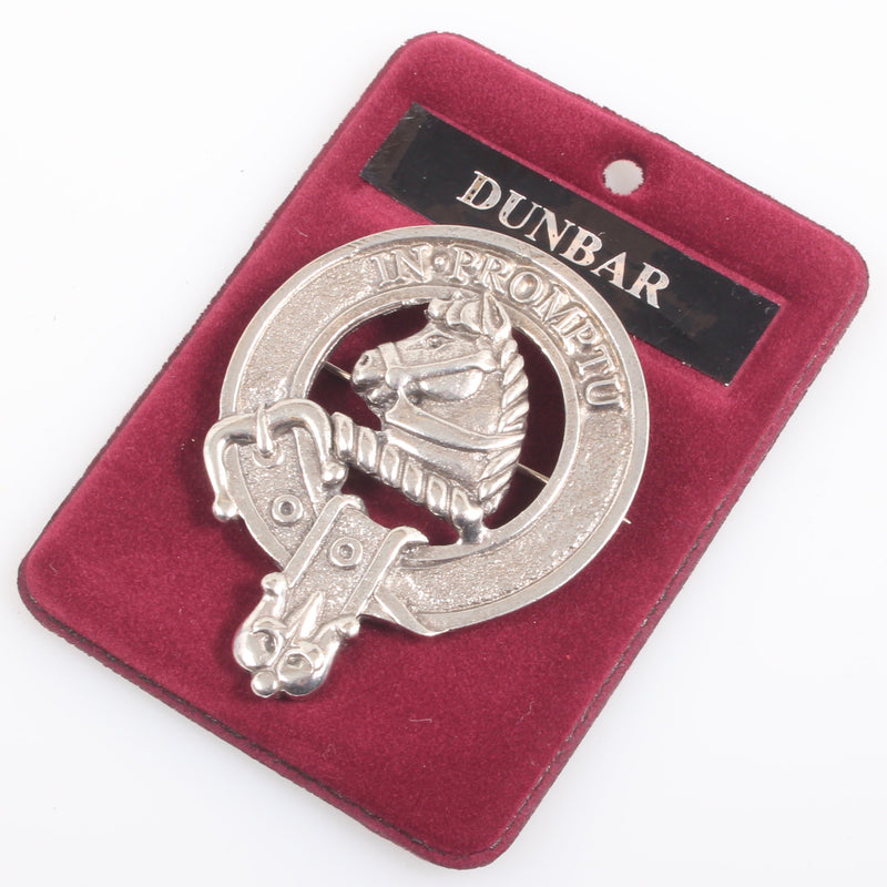 Dunbar Clan Crest Badge in Pewter