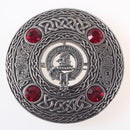 MacGregor Clan Crest Pewter Plaid Brooch