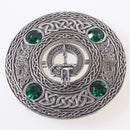 MacKay Clan Crest Pewter Plaid Brooch