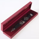 Hannay Clan Crest Sgian Dubh with stone top, showcasing the unique Scottish clan crest and intricate thistle design metalwork.