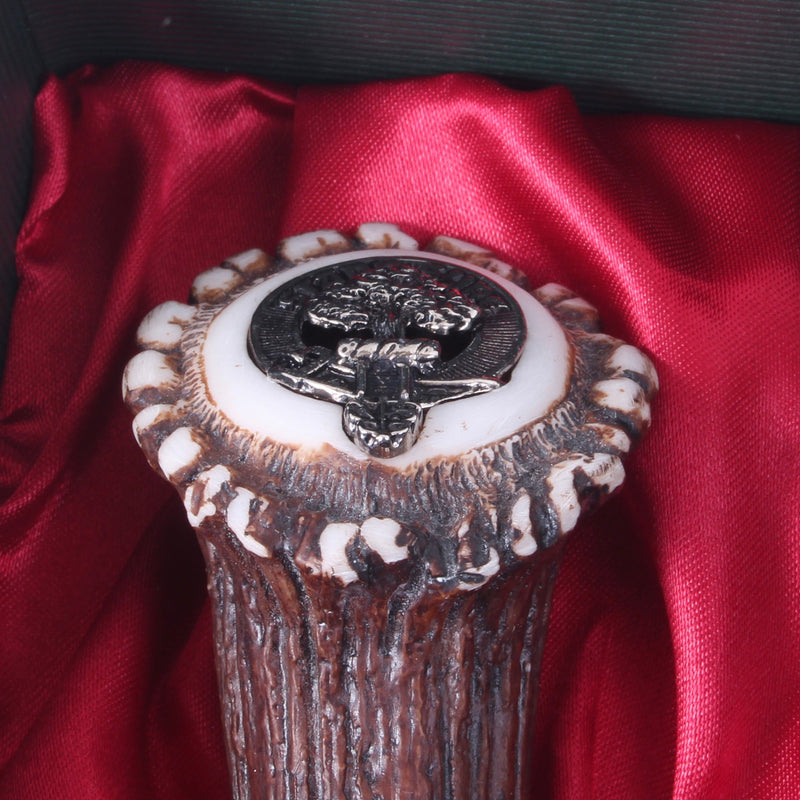 Anderson Clan Crest Stag Horn Sgian Dubh