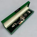 Gordon Clan Crest Deluxe Stone Top Thistle Design Sgian Dubh with a beautifully detailed pewter clan crest and elegant thistle motif, perfect for showcasing Scottish heritage.