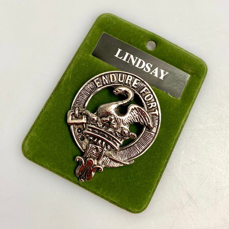 Lindsay Clan Crest Badge in Pewter