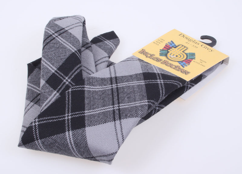 Pure Wool Tie in Douglas Grey Tartan