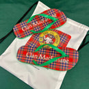 MacFarlane Tartan Flip Flops With Matching Bag for style and comfort, perfect for summer outings.