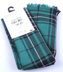 Close-up view of the Luxury Lightweight Scarf in MacLean Hunting Ancient Tartan from Lochcarron, showcasing its quality and unique tartan pattern.