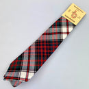Pure Wool Tie in MacDonald Dress Modern Tartan displayed elegantly, showcasing its vibrant colors and intricate pattern.