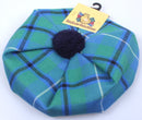 Childs Wool Tam in Douglas Ancient Tartan, made from 100% pure new wool, perfect for kids.