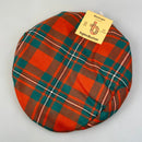 Pure Wool Golf Cap in MacGregor Ancient Tartan by Ingles Buchan, showcasing its luxurious texture and adjustable fit, perfect for style on and off the golf course.