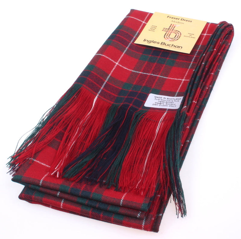 Full Length Sash in Fraser of Lovat Modern Tartan