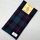 Wool Tartan Pocket Square in Campbell of Cawdor Modern Tartan, showcasing its luxurious wool texture and elegant design, perfect for formal occasions.