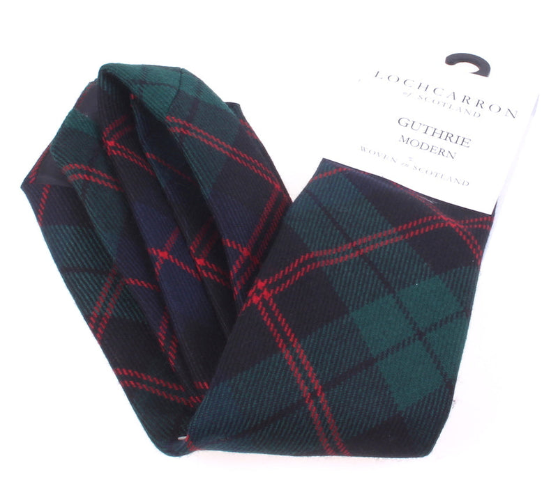 Luxury Pure Wool Tie in Guthrie Modern Tartan