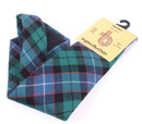 Pure Wool Tie in Hunter Ancient Tartan showcases a bold tartan pattern, perfect for adding elegance to any outfit, made from 100% new wool.