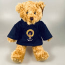 Teddy Bear with Gunn Clan Crest Hoody Top, a personalized heritage gift featuring a wearable hoody showcasing the Gunn Clan emblem, perfect for kids and collectors.