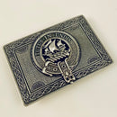 Wood Pewter Clan Crest Buckle For Kilt Belts