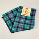 Scarf in Galbraith Ancient Wool Tartan showcasing the vibrant color and intricate pattern, perfect for fashion and style.