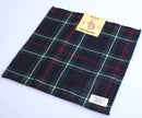 Wool Tartan Pocket Square in MacKenzie Modern Tartan by Ingles Buchan, showcasing elegance and versatility for formal attire.