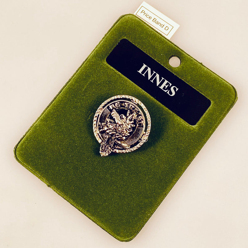 Innes Clan Crest Small Pewter Pin Badge