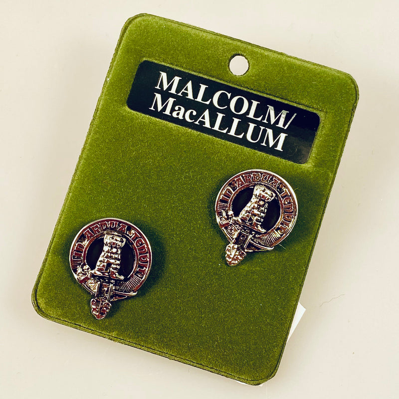MacCallum Clan Crest Pewter Cufflinks