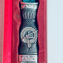 MacMillan Clan Crest Sgian Dubh - Stone Top beautifully presented in a gift box, perfect for celebrating Scottish heritage.