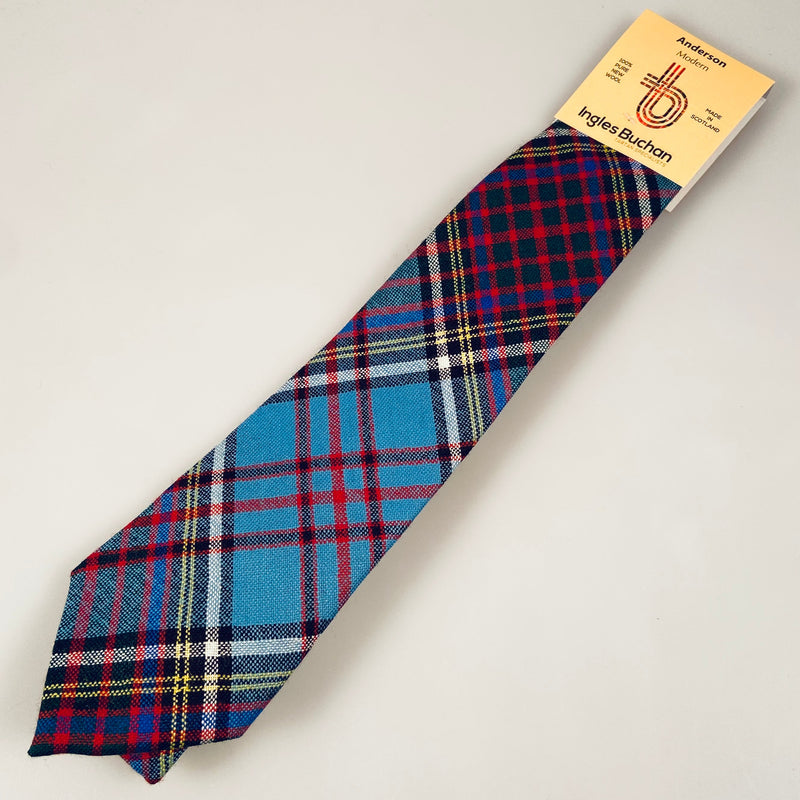 Pure Wool Tie in Anderson Modern Tartan.
