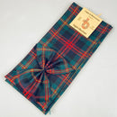 Wool Mini Sash in MacLennan Modern Tartan showcased elegantly on a model, highlighting its vibrant colors and classic Scottish design, perfect for weddings and celebrations.