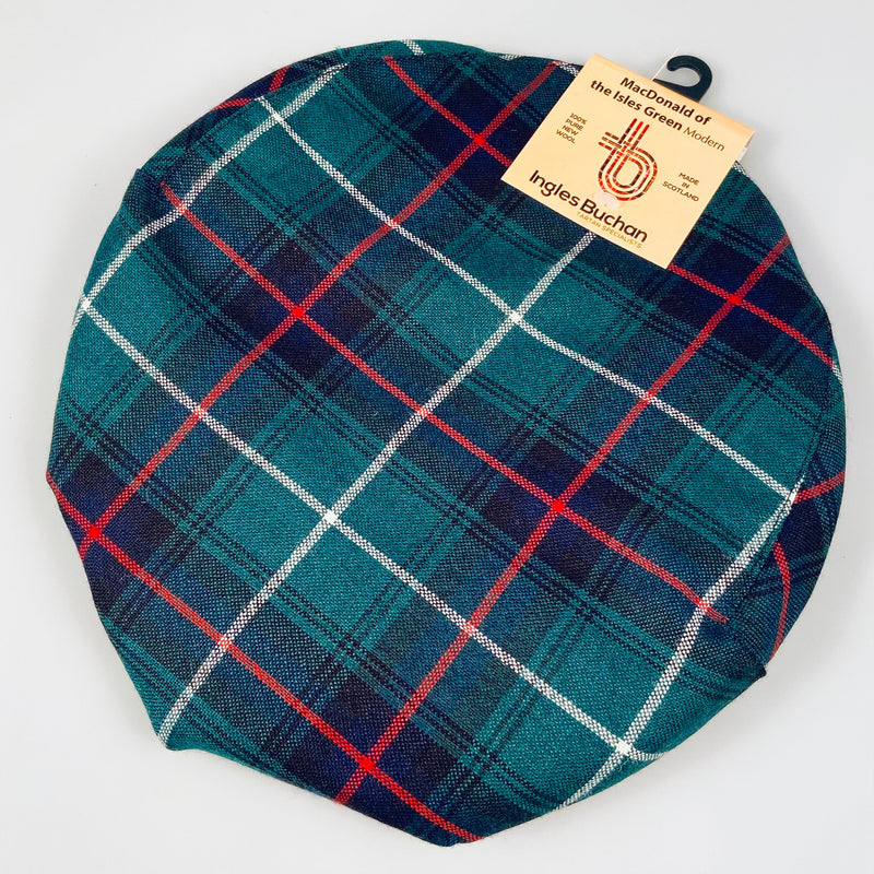 Pure Wool Golf Cap in MacDonald of the Isles Modern Tartan