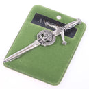 Clan Crest Pewter Kilt Pin with Anderson Crest, showcasing an antique palladium finish and traditional Scottish design, perfect as a kilt accessory.
