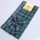 Wool Mini Sash in Robertson Hunting Ancient Tartan, a stylish accessory crafted in Scotland from 100% pure new wool, perfect for elevating any outfit.