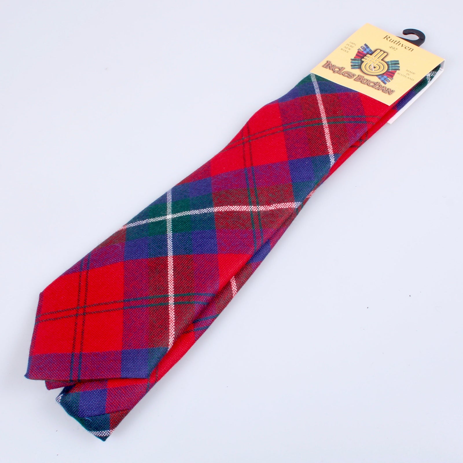 Ruthven Modern Tartan Crest Wall Hanging Banner