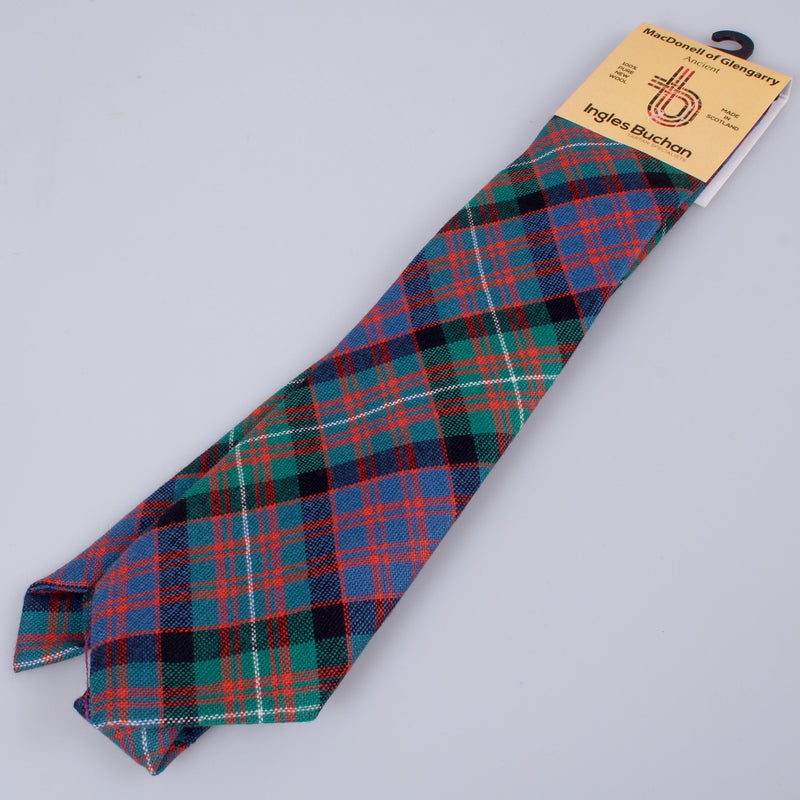 Pure Wool Tie in MacDonell of Glengarry Ancient Tartan