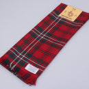 Wool Scarf in Scott Red Modern Tartan, a lightweight and stylish accessory made from 100% pure new wool, ideal for both men and women, perfect for warmer climates or fashion.