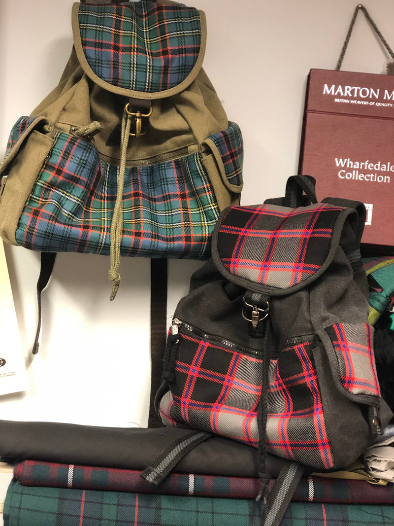 Tartan and Canvas Rucsac Pick your tartan