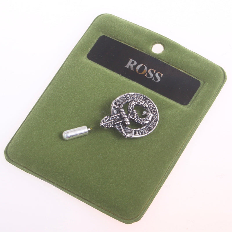 Ross Clan Crest Pewter Tie Pin