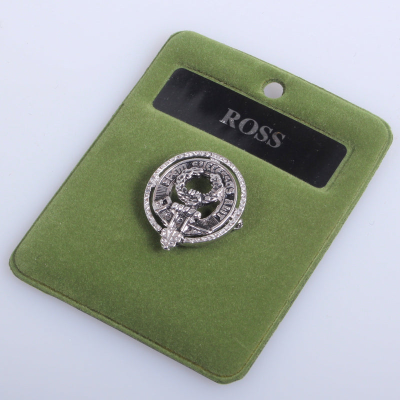 Ross Clan Crest Small Pewter Pin Badge