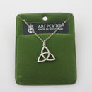 Beautiful Crinan Knot Pendant featuring intricate Celtic knotwork, crafted from high-quality pewter with a palladium-coated finish, perfect for celebrating heritage and meaningful style.