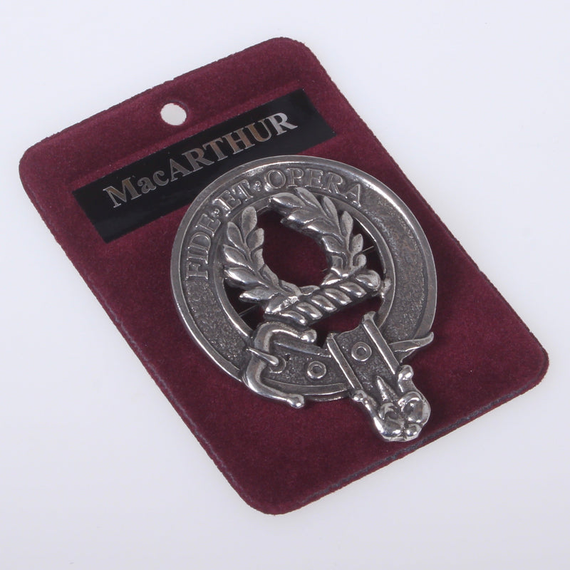MacArthur Clan Crest Badge in Pewter