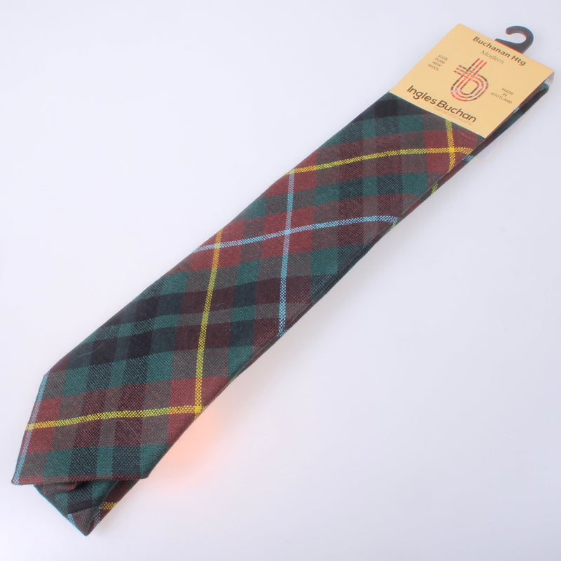 Pure Wool Tie in Buchanan Hunting Modern Tartan