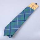Elegant Pure Wool Tie in Douglas Ancient Tartan showcasing vibrant colors, perfect for formal or casual occasions.