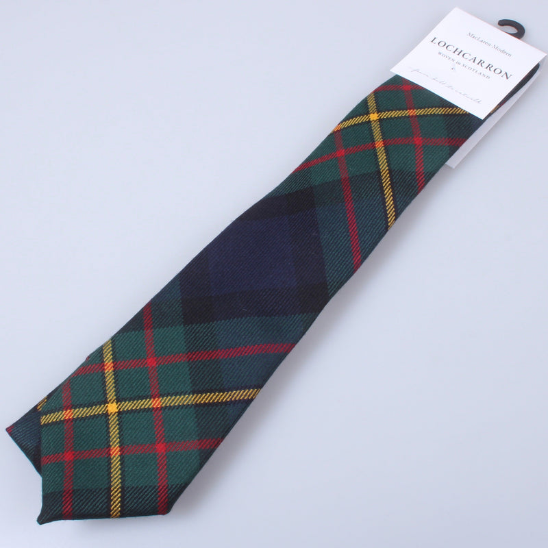 Luxury Pure Wool Tie in MacLaren Modern Tartan