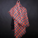 MacDuff Ancient Tartan Shawl made from 100% pure new wool, versatile and lightweight at 8oz, fringed edges, perfect as a shawl or table cover.