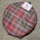 Pure Wool Golf Cap in MacIntosh Hunting Weathered Tartan by Ingles Buchan, showcasing luxury and comfort crafted from 100% new wool, perfect for golf and casual outings.