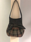 The Effie Bag - Custom made in your choice of tartan showing how it complements various outfits for any occasion.